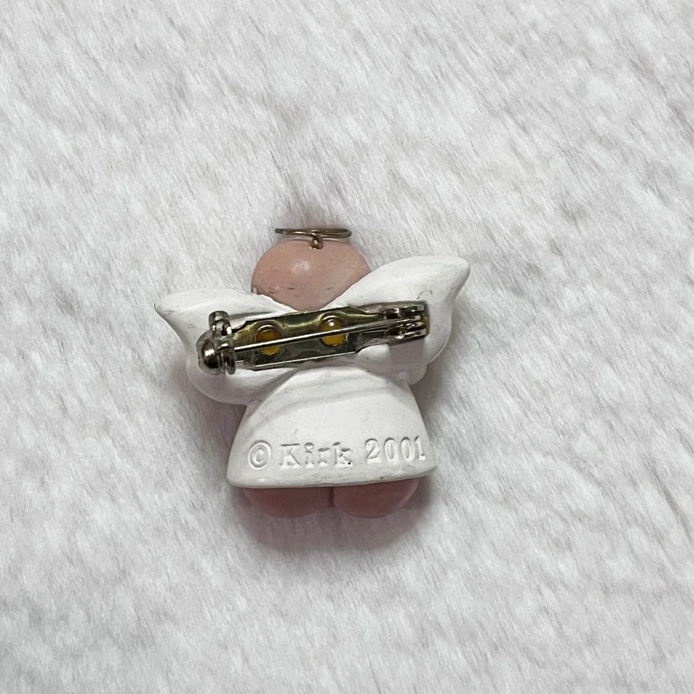 🔮 5/$25 Vintage Kirk's Kritters Angel Cheeks Pin‎